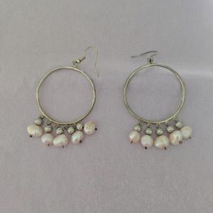 Light Pink Freshwater pearl earrings!